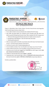 Ujian Remedial Semester Genap T.A. 2024/2025 FHUP