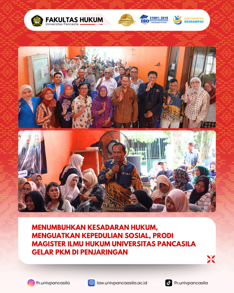 Bangun Budaya Sadar Hukum, Magister Ilmu Hukum Universitas Pancasila Gelar PKM di Penjaringan